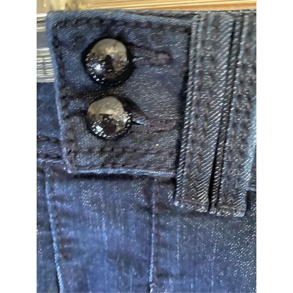 fade to blue vintage NWOT women’s stretch front pleated med wash shorts/6 - Picture 3 of 5